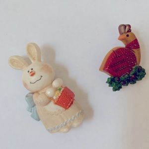Vintage Hallmark holiday pins